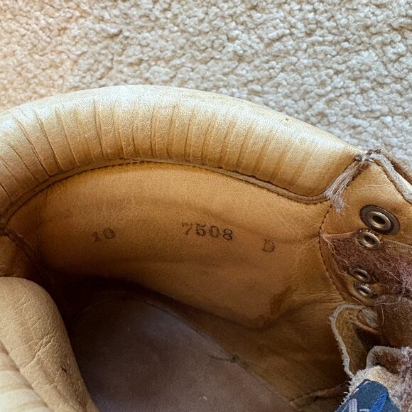 Vintage Vasque Mountain Hiking Boots Women's Size 10D Brown Leather 7508 - Picture 9 of 12